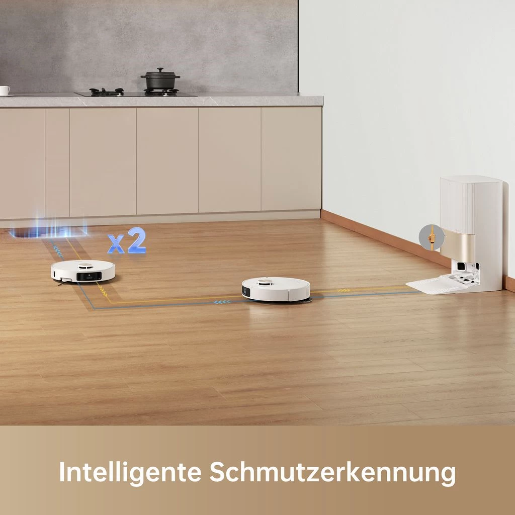 Dreame X40 Ultra Complete staubsauger roboter, Saugroboter mit Abnehmbarem&Hebarem Wischmopp